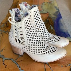 Freebird by Steven Cream Cage Booties